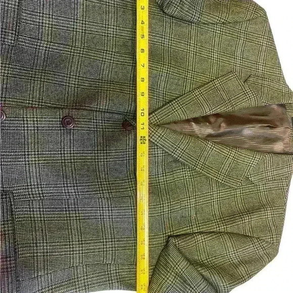 Polo University Ralph Lauren Lambs Wool Checked Sportcoat Jacket Blazer Mens 42R - Picture 5 of 11